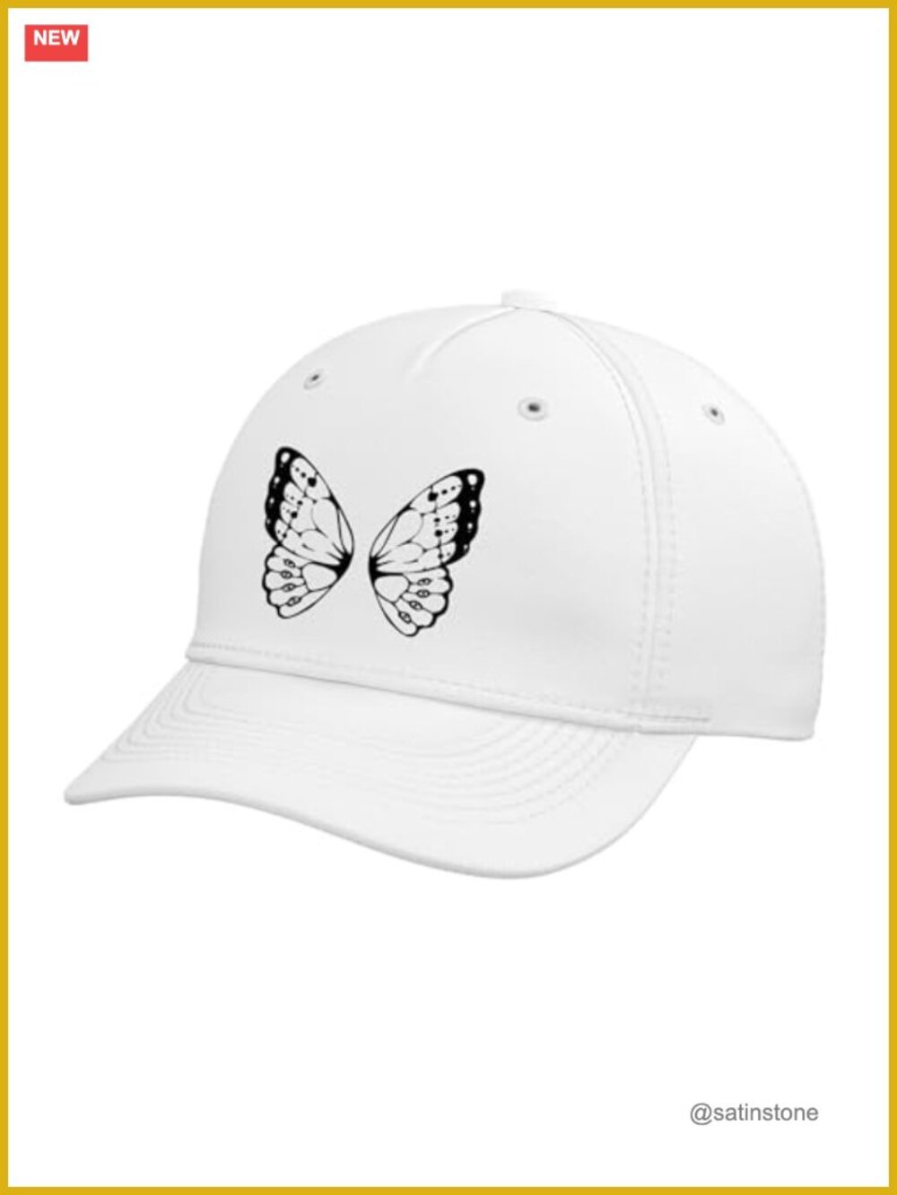 Fairycore Goblincore Butterfly Wings Graphic Adjustable Baseball Hat